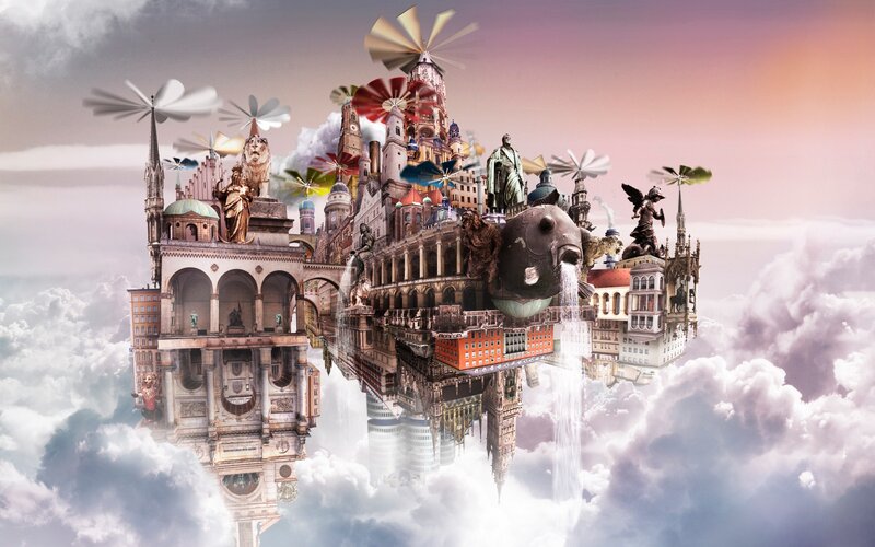 floating city of fantasy