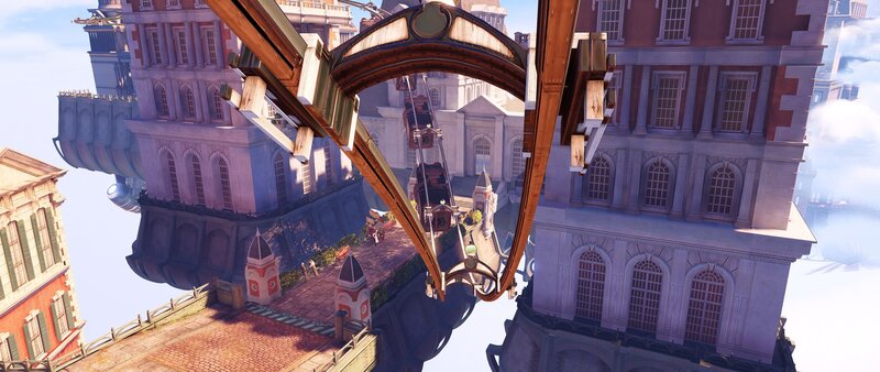 Floating City with Cable Cars