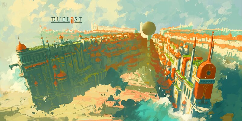 Floating Cityscape — Orange