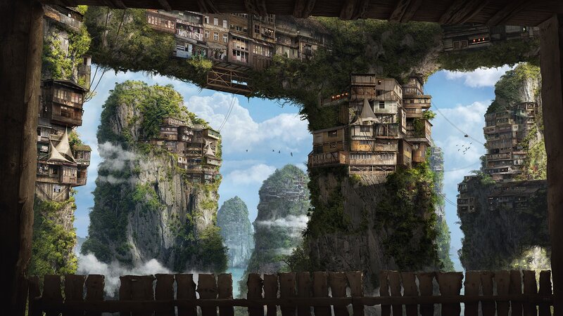 Floating Cliff Village