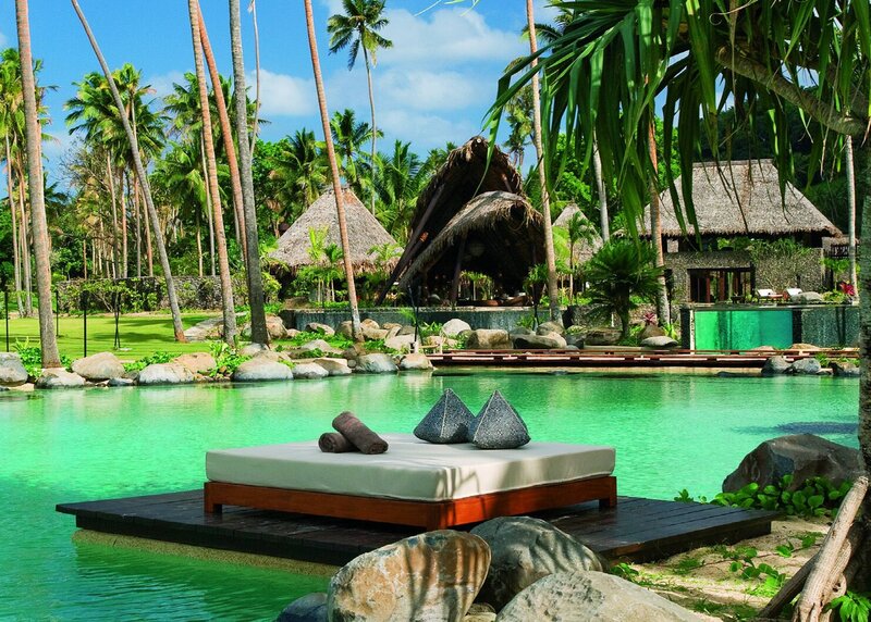 Floating Daybed in Pool