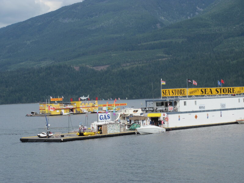 Floating Docks on Lake