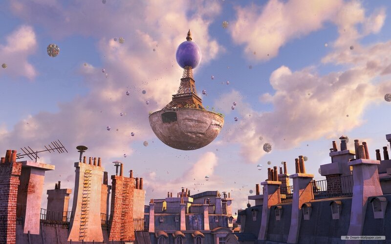 Floating Eiffel Tower
