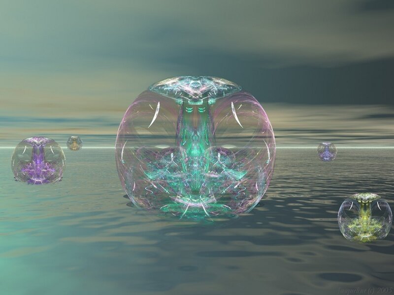 Floating energy spheres in water
