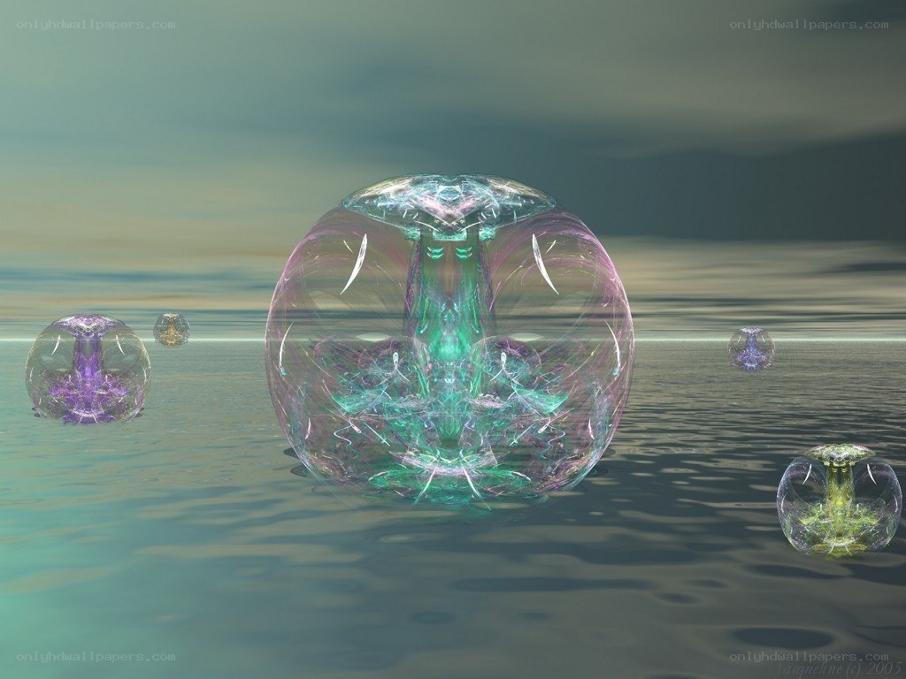 Floating energy spheres in water