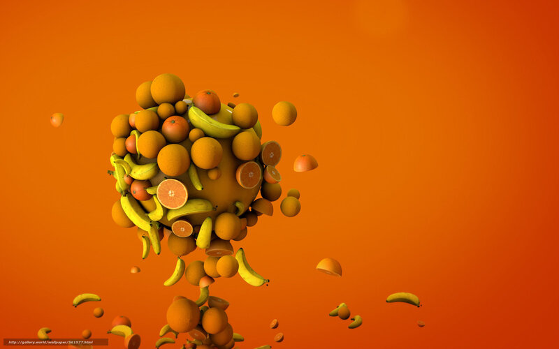 floating fruit sphere