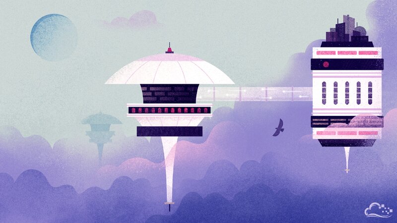 Floating Futuristic Structures