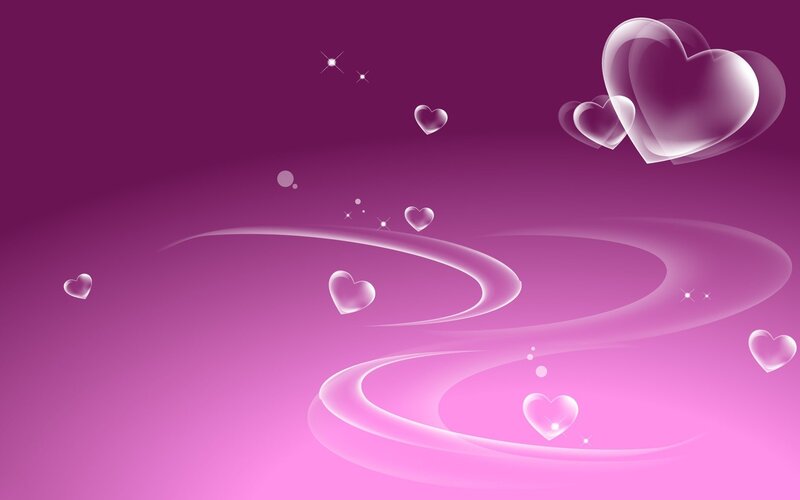 Floating Hearts and Swirls