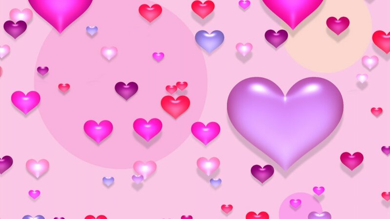 Floating Hearts — Pink