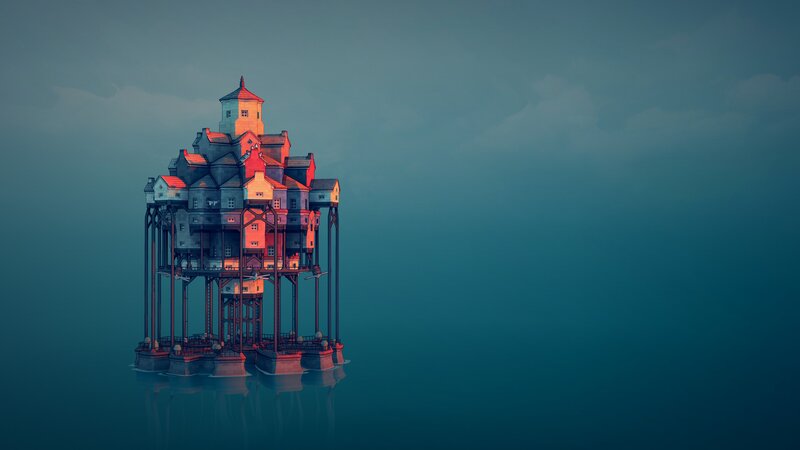 Floating House Structure