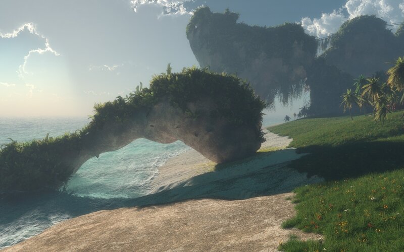 Floating Island Arch — Green