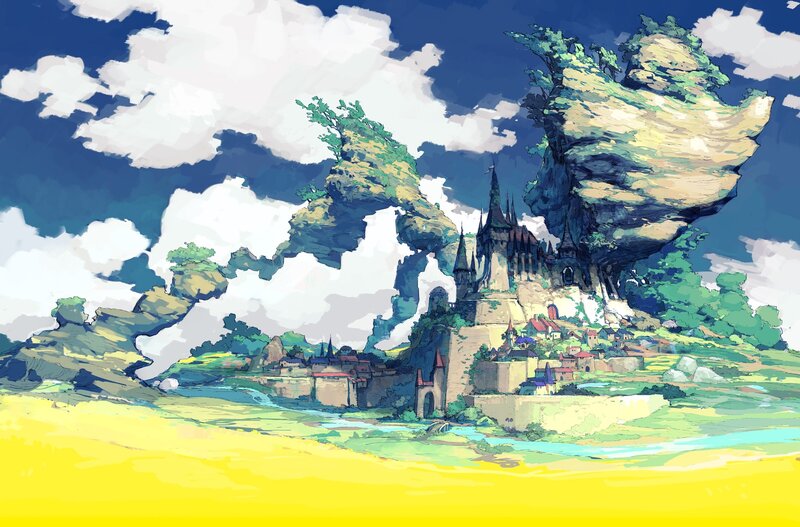 Floating Island Castle — Yellow