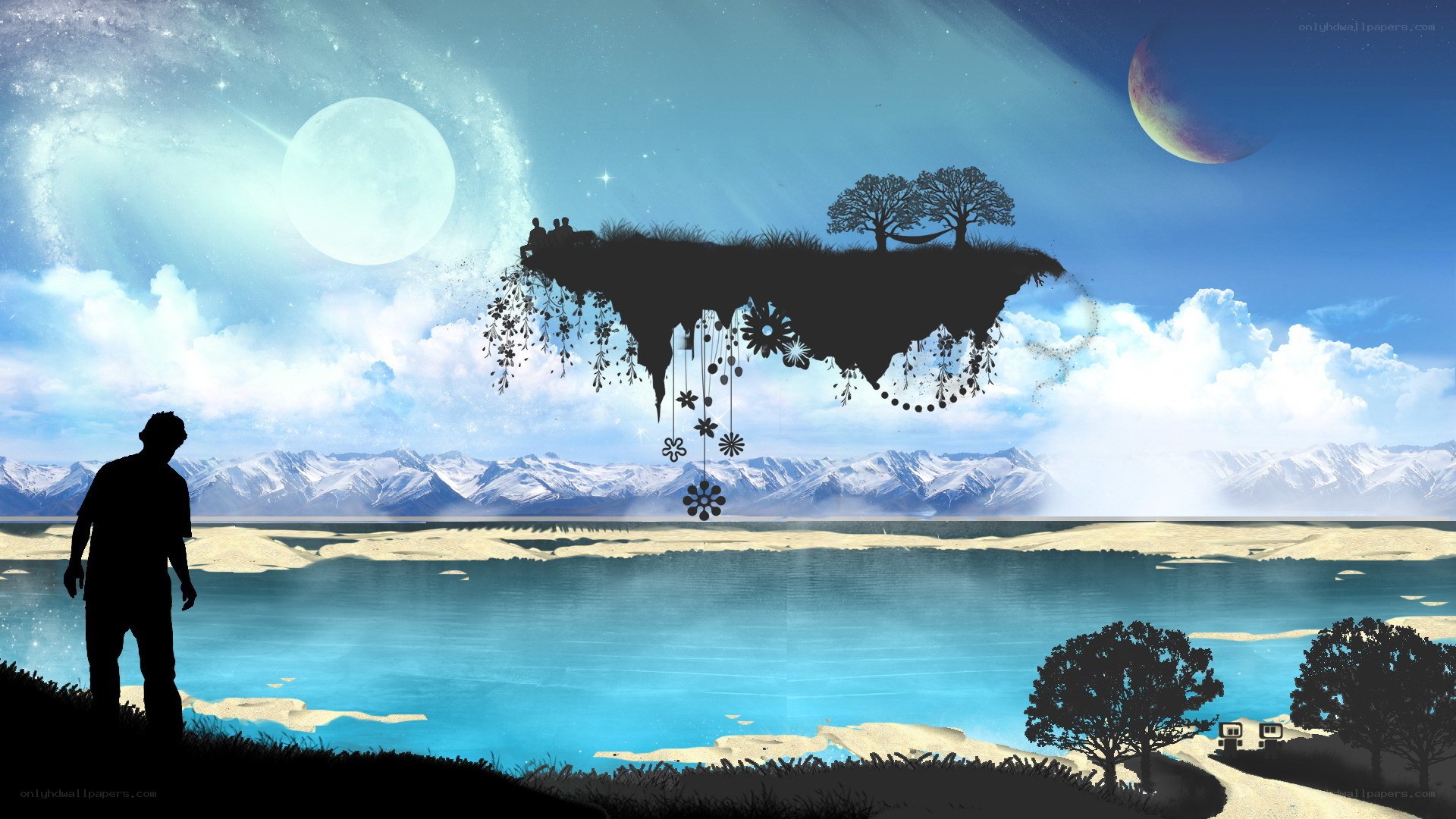floating island fantasy
