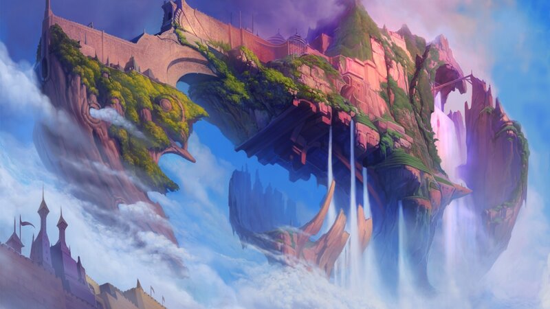 floating island fortress