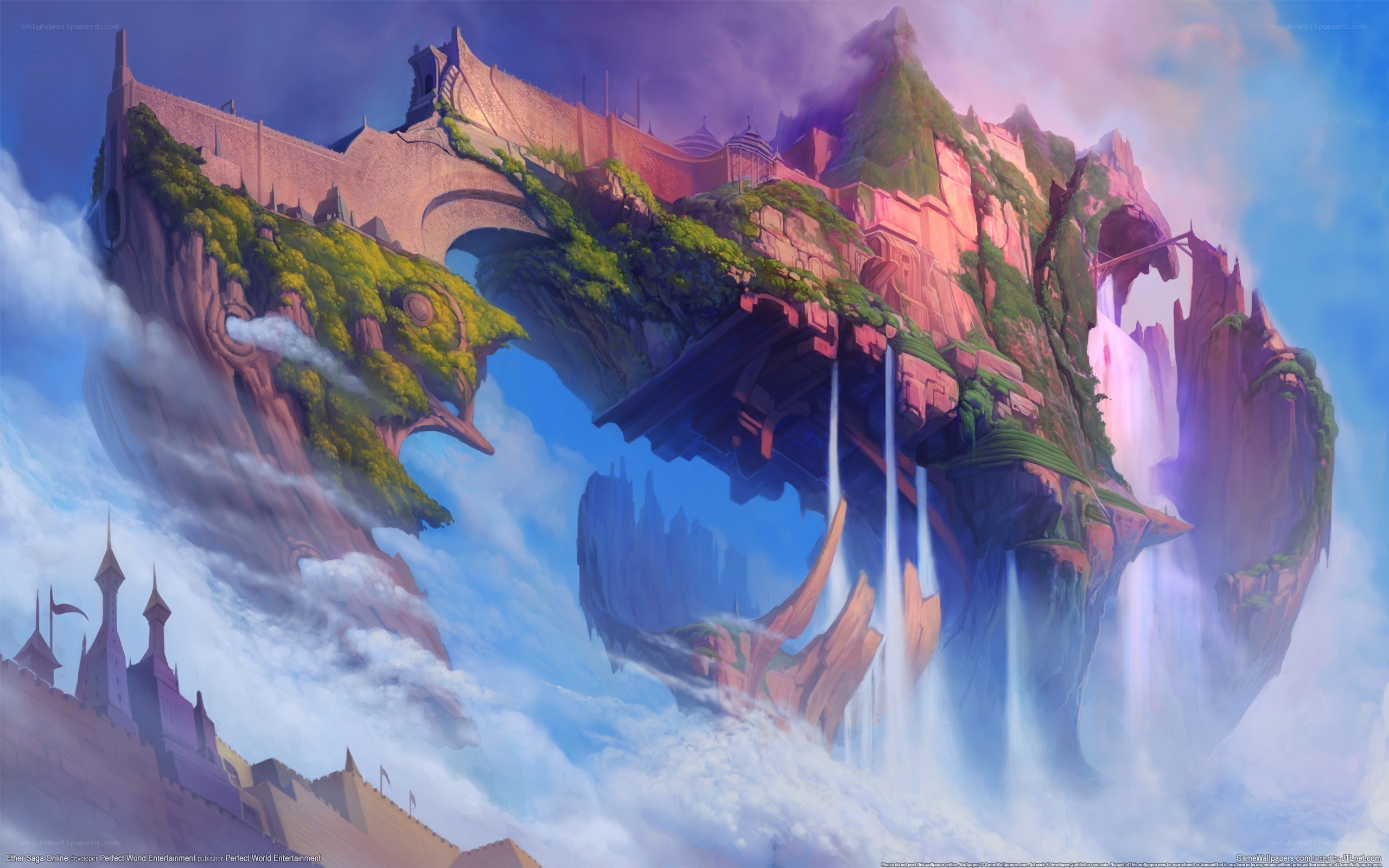 Floating island fortress