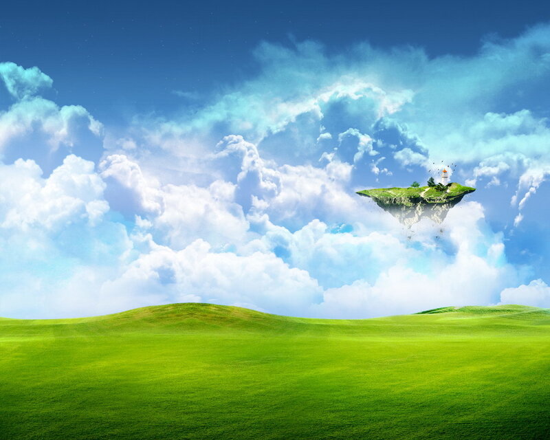 floating island in sky