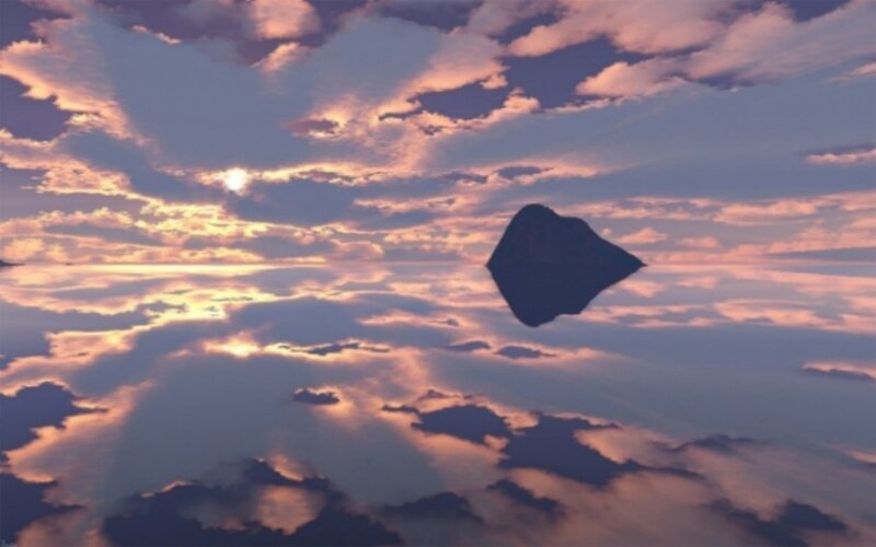 Floating Island in Sky — Purple