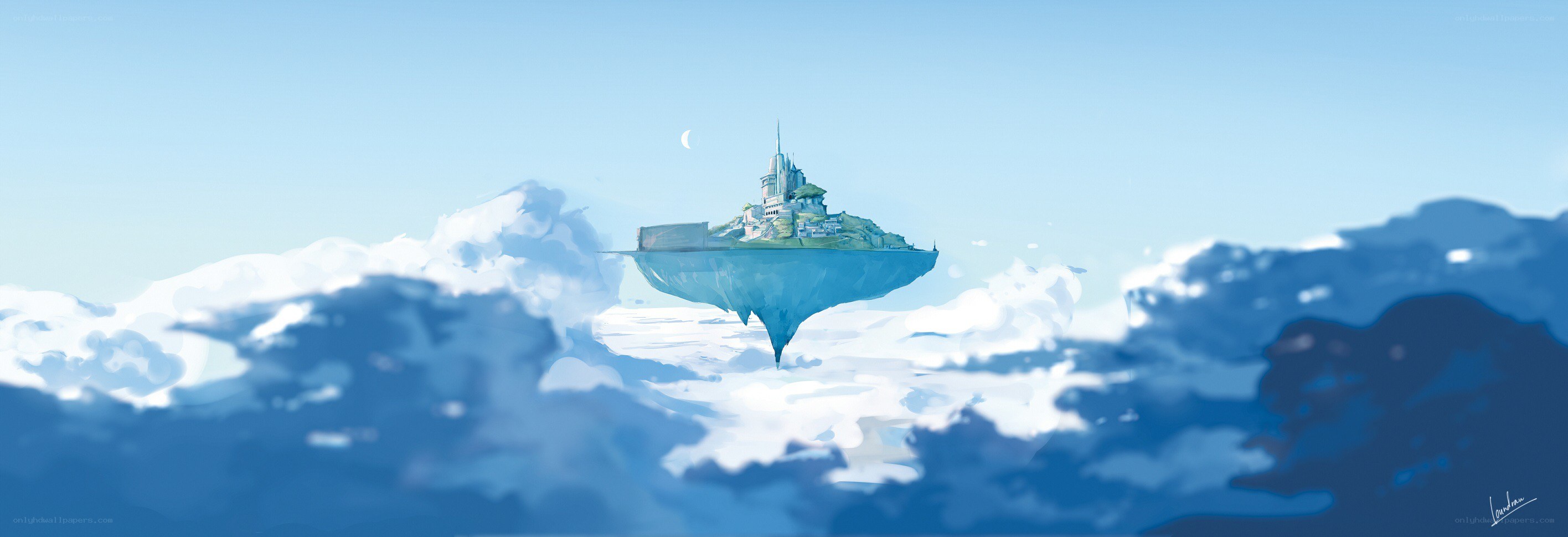 floating island in the sky