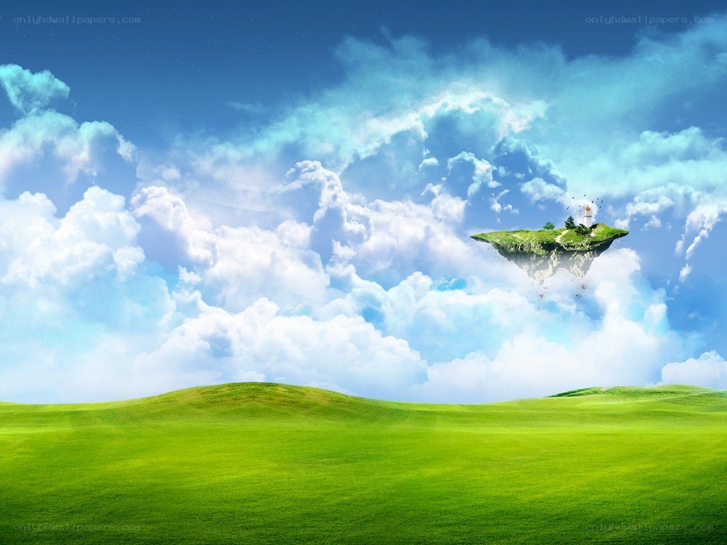 Floating island in the sky