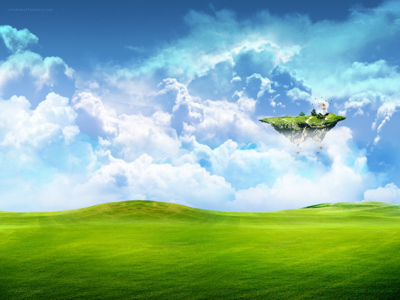 Floating island in the sky