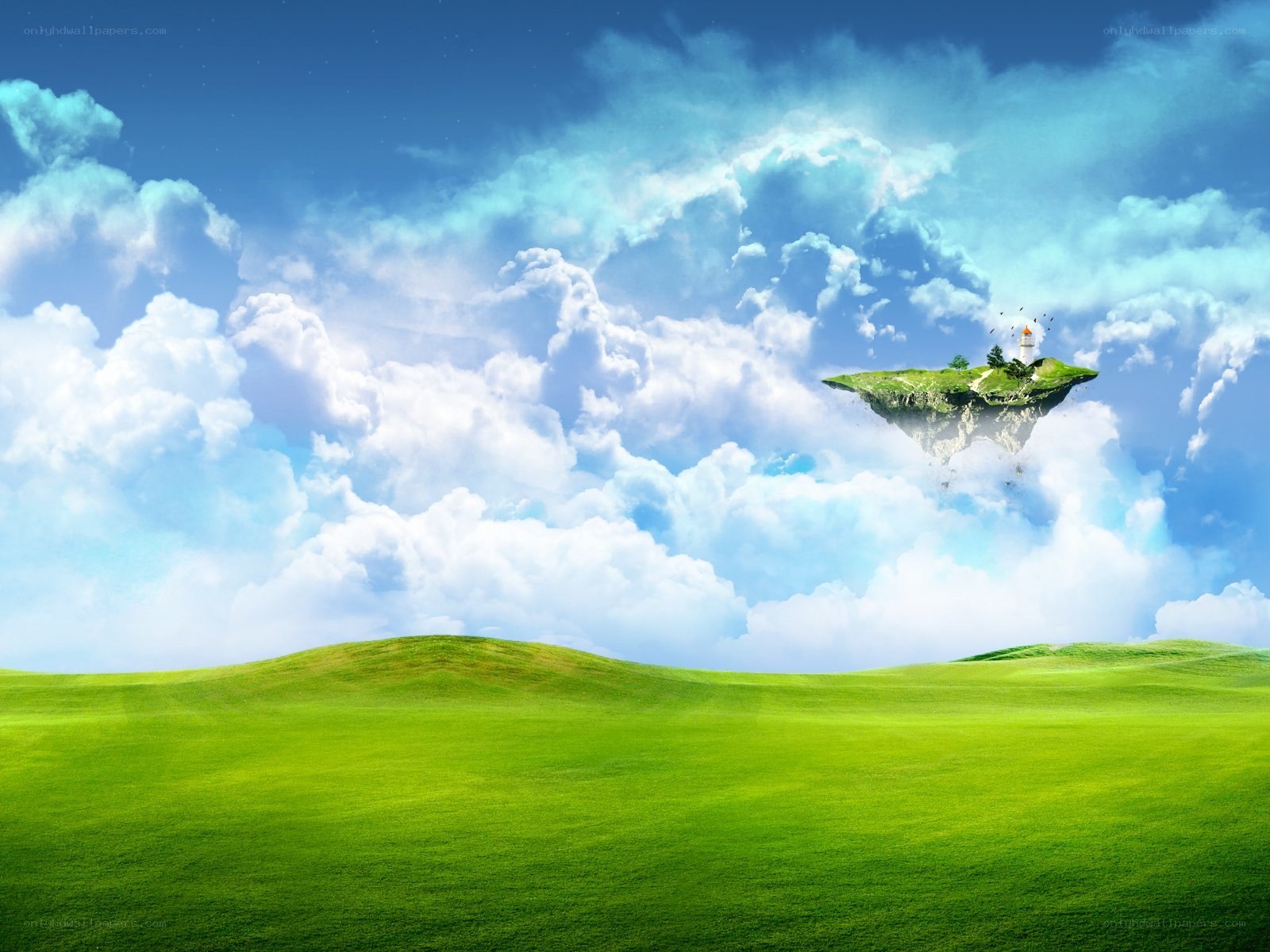 Floating island in the sky