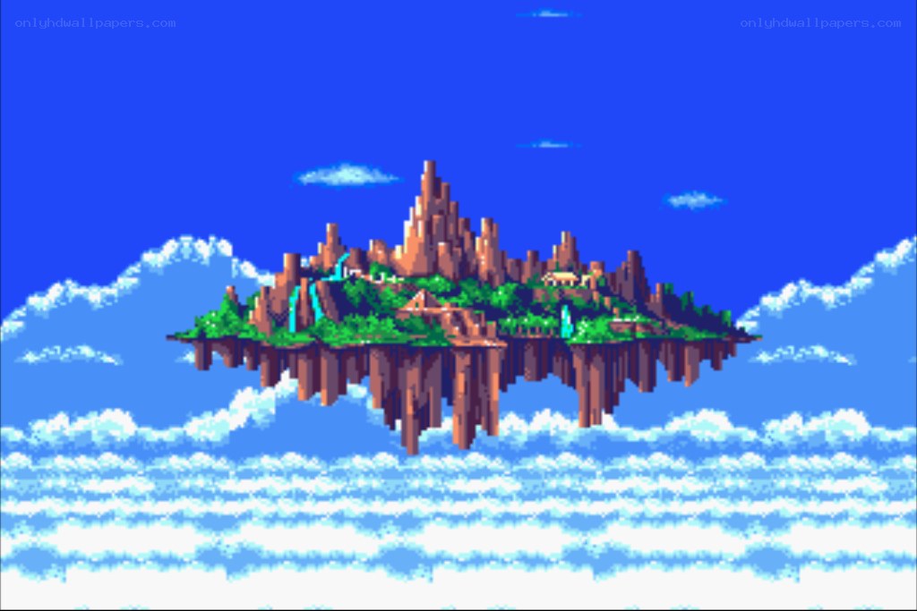 floating island in the sky