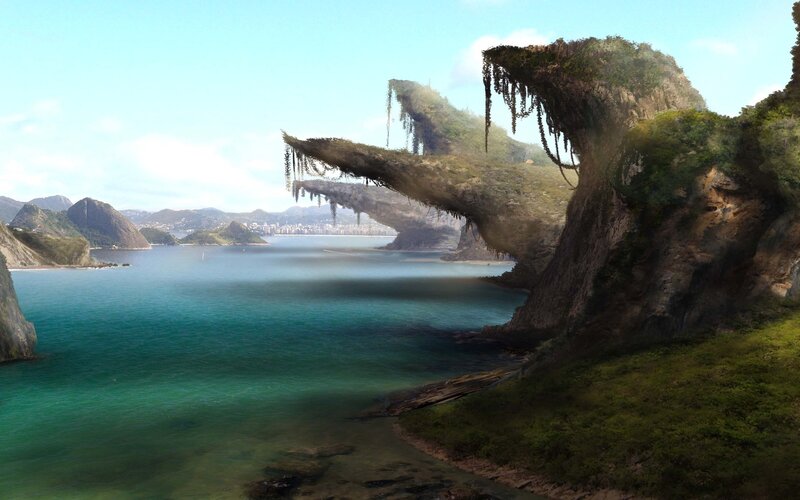 floating island landscape