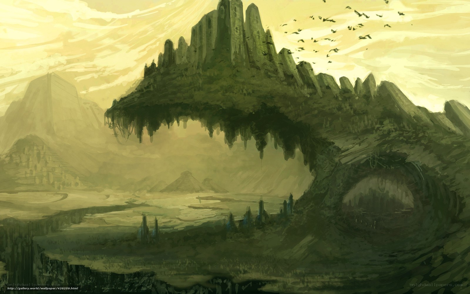 floating island landscape