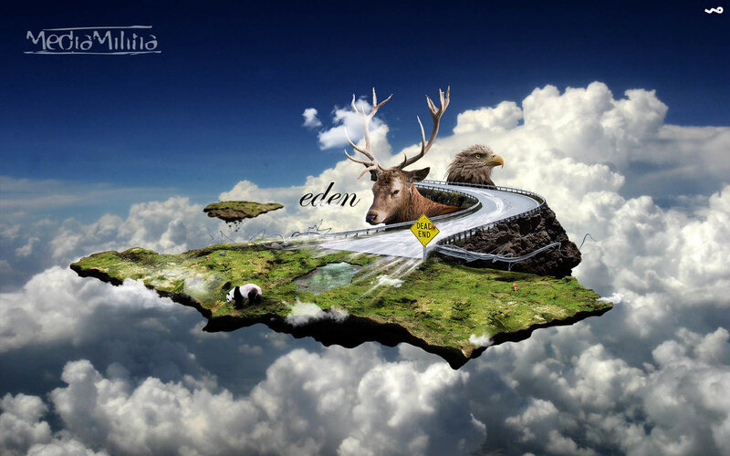 Floating island of Eden