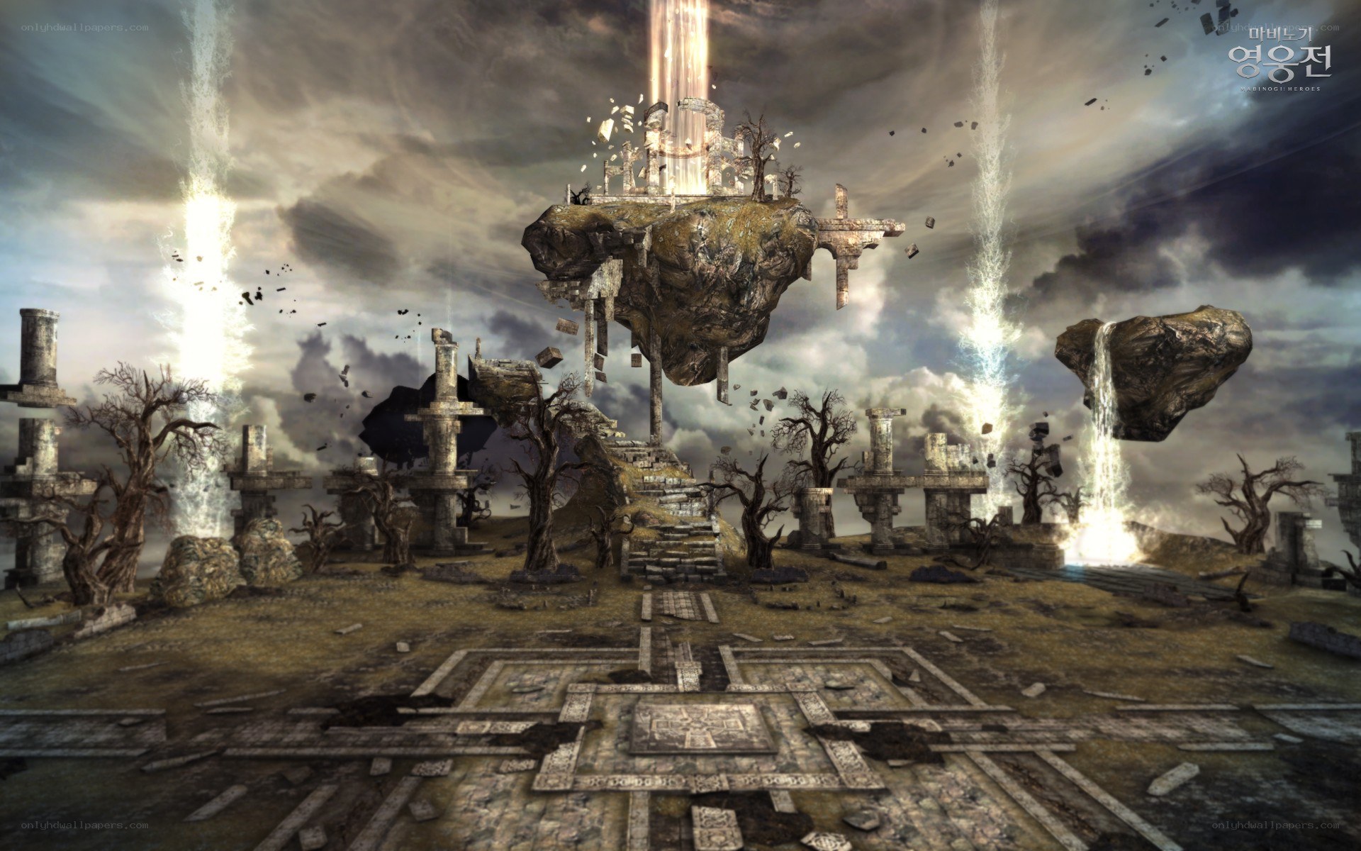 floating island ruins