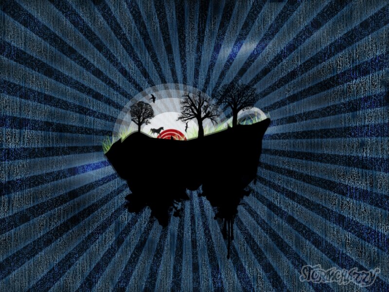 Floating Island Silhouette