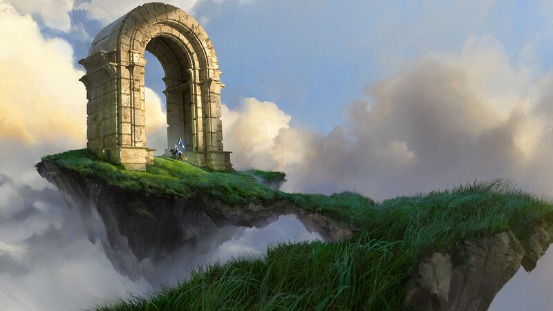 Floating Island with Arch