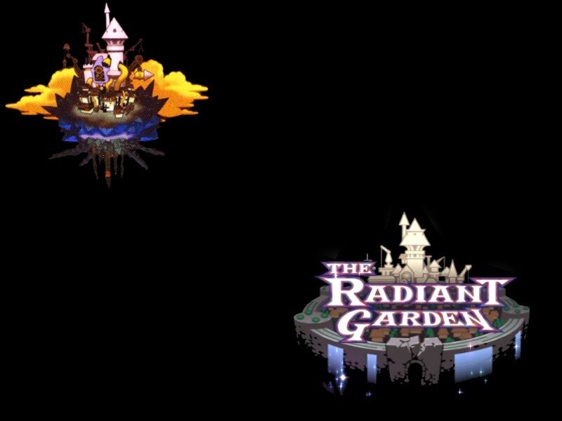 Floating Island with Castle — Black, Fantastical