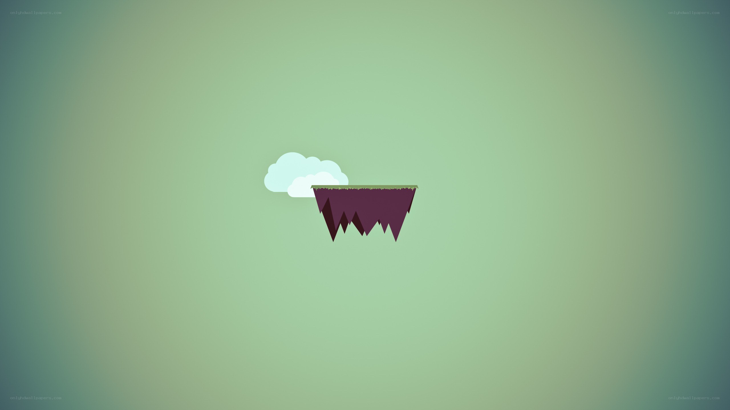 floating island with cloud