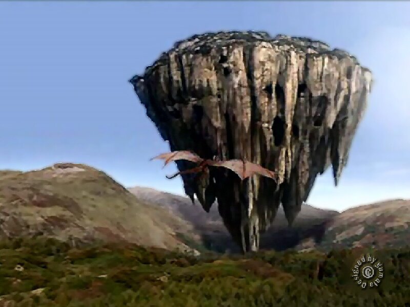 Floating Island with Dragon