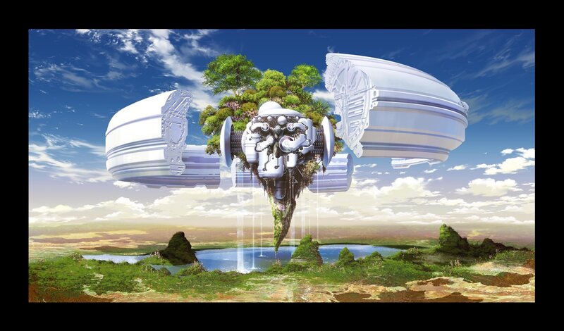Floating Island with Engine