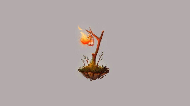 Floating Island with Lantern