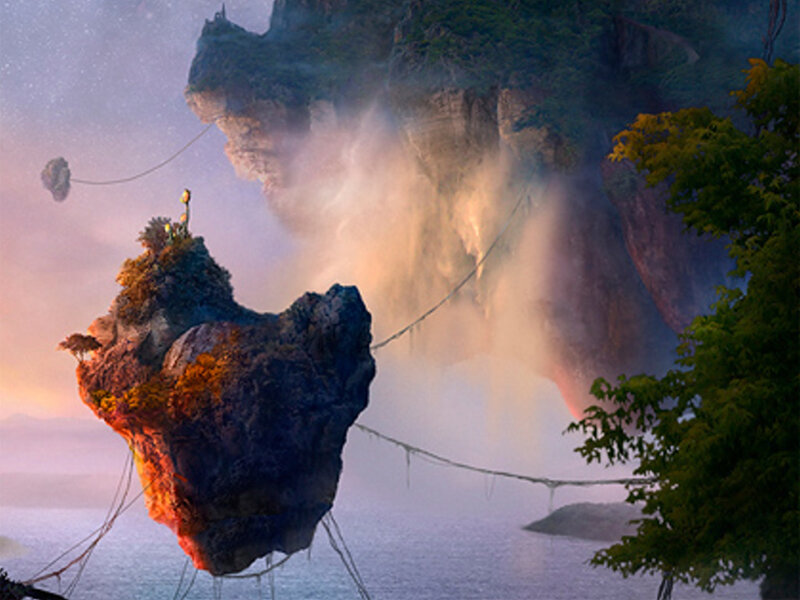 Floating Island with Vines