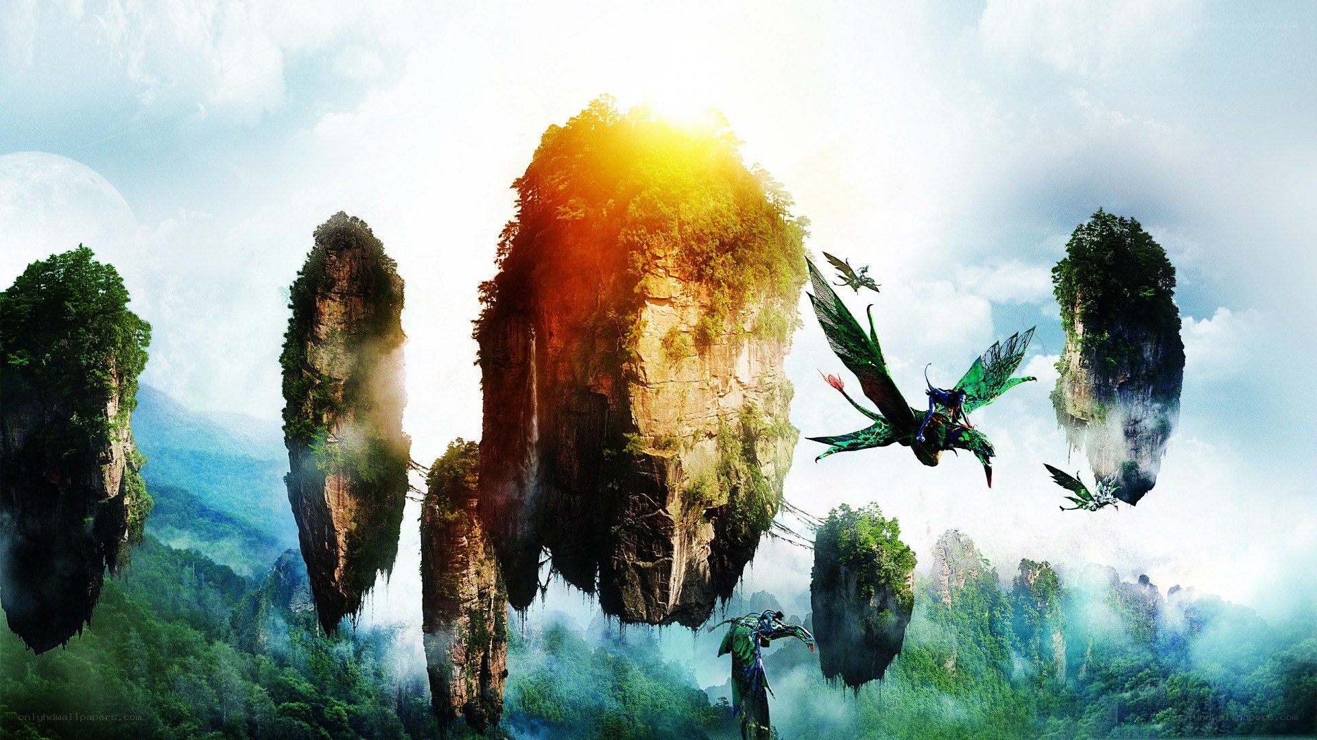Floating islands and flying creatures