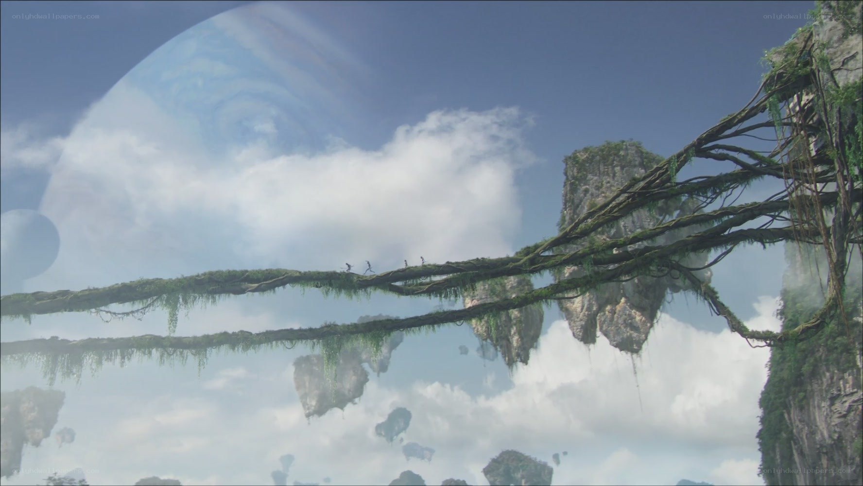 floating islands and giant planet