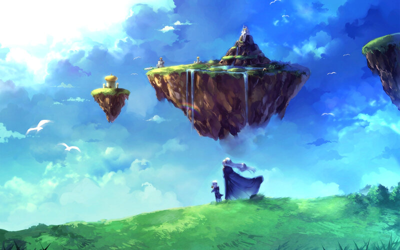 floating islands and sky travelers