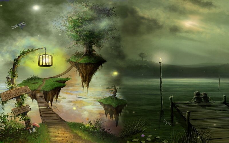 Floating Islands in Lake
