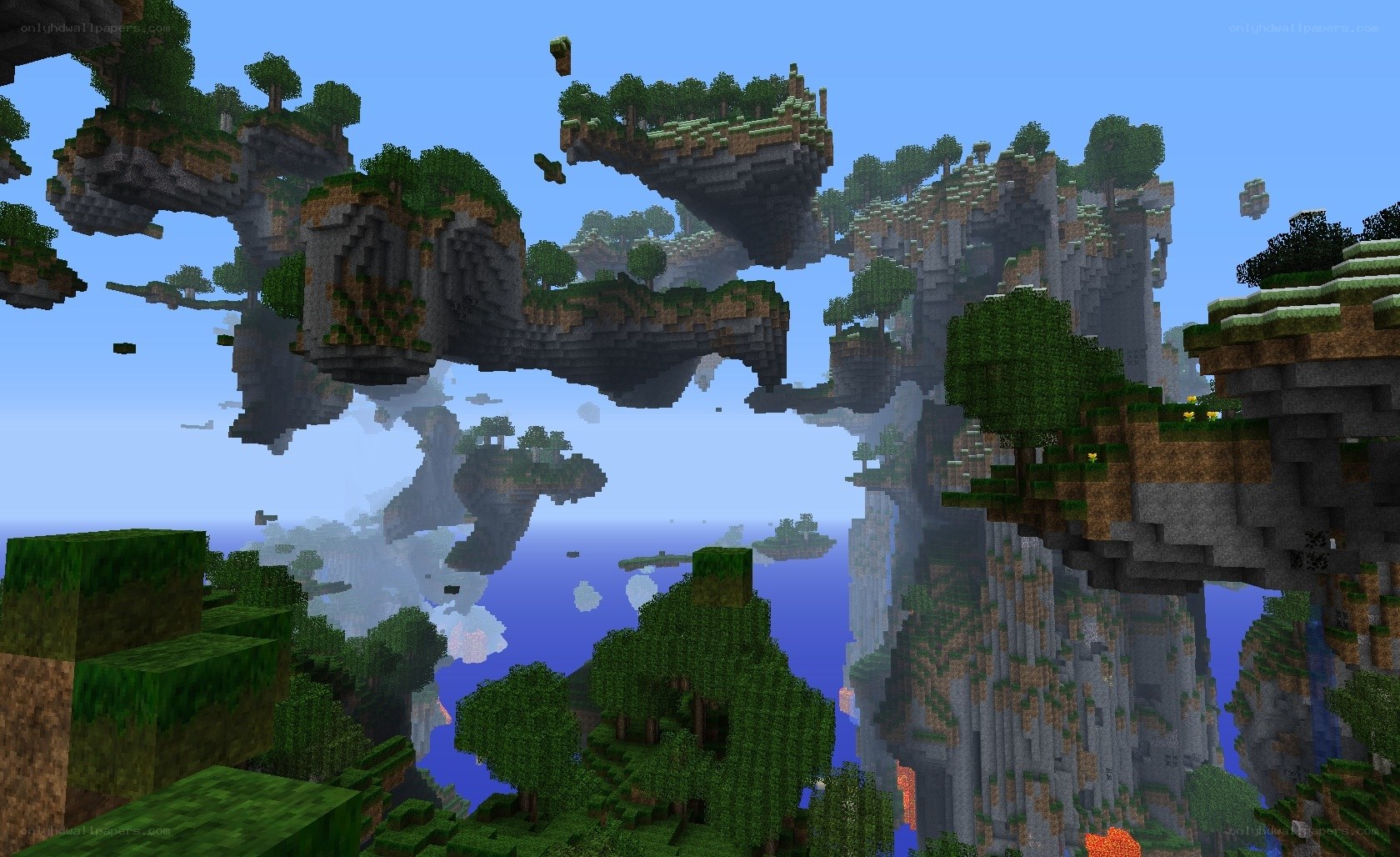 floating islands in minecraft