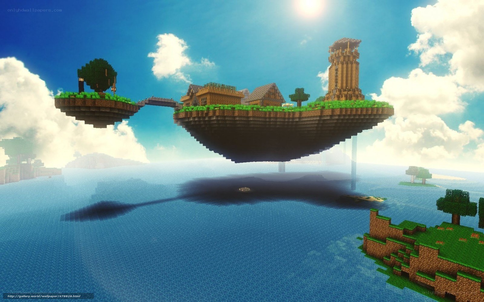 floating islands in minecraft