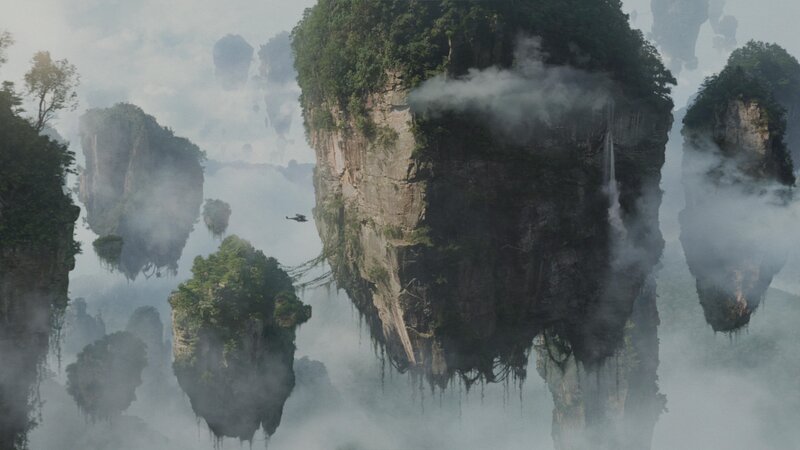 Floating Islands in Mist — Gray