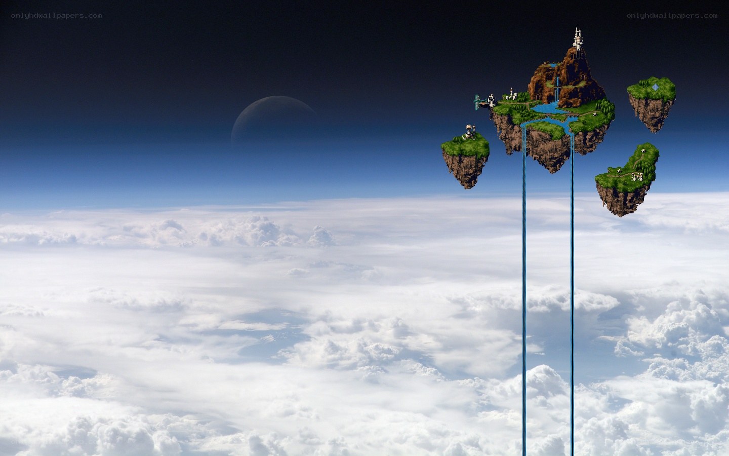 floating islands in sky
