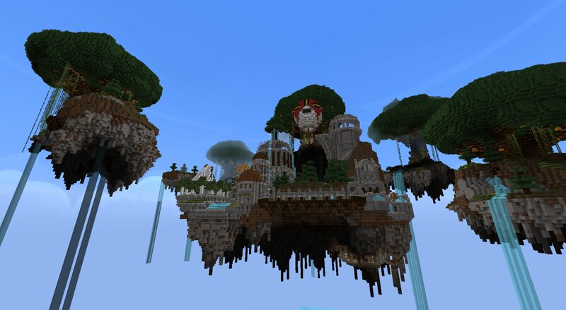 Floating Islands in Sky — Blue, Serene, Afternoon