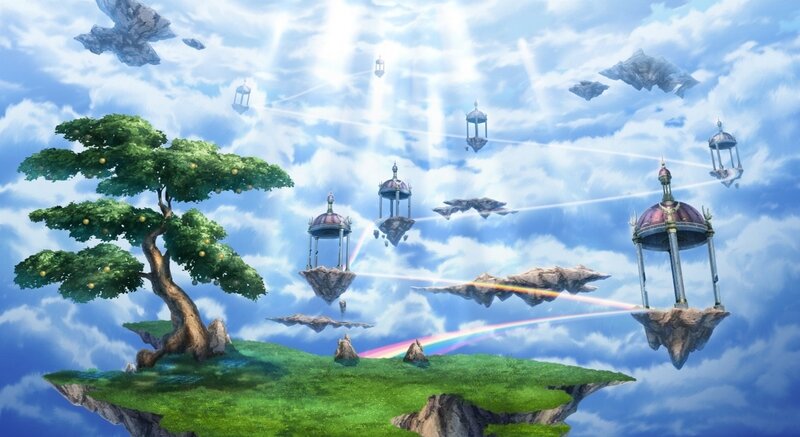 Floating Islands in Sky — Blue, Serene