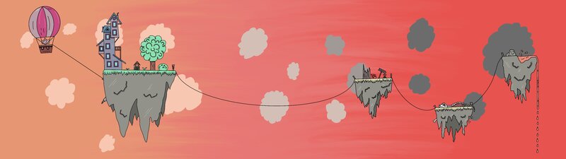 Floating Islands in Sky — Red