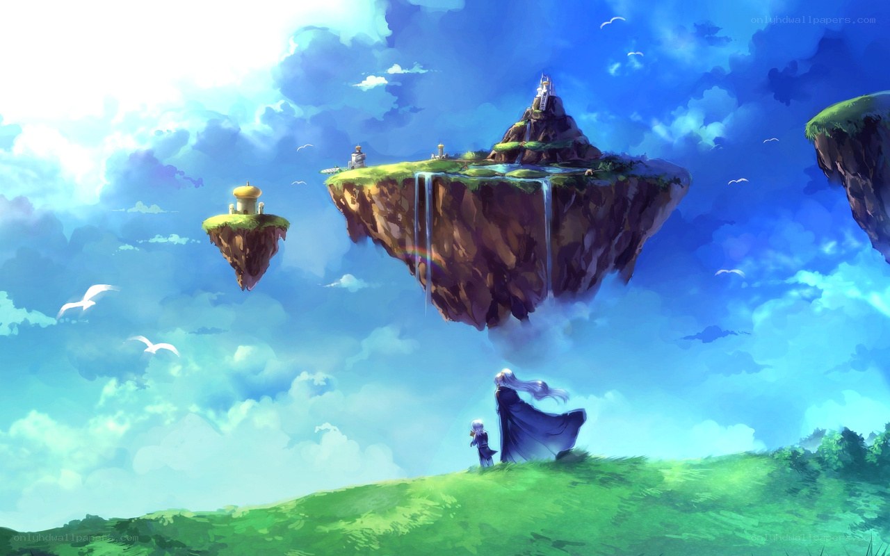 floating islands in the sky